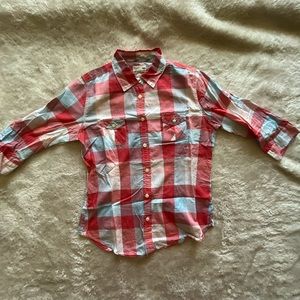 Women’s American Eagle Outfitters Plaid Vintage button down “Favorite Fit" Shirt